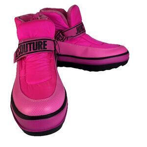 NEW JUICY COUTURE Women’s Snow Boots Booties Shoes Hot Pink sz 11